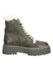 Steve Madden Leren boots kaki/wit