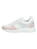 Steven New York Leren sneakers wit/lichtroze