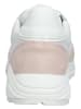 Steven New York Leder-Sneakers in Weiß/ Rosa