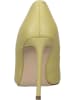 Steve Madden Skórzane czółenka w kolorze żółtym