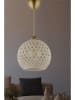 Opviq Hanglamp goudkleurig/wit - (H)54 x Ø 22 cm