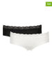 LASCANA Figi (2 pary) w kolorze białym i czarnym