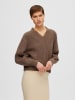 SELECTED FEMME Sweter "Milea" w kolorze brązowym