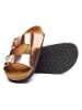 Comfortfusse Leren slippers lichtroze