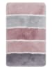 Homie Living Hochflor-Badvorleger "Rio Marina" in Rosa/ Grau