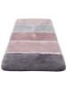 Homie Living Hochflor-Badvorleger "Rio Marina" in Rosa/ Grau