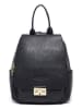 maison héritage PARIS Leren rugzak "Helo" zwart - (B)24,5 x (H)29,5 x (D)11 cm