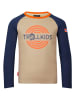 Trollkids Longsleeve "Preikestolen" in Dunkelblau/ Beige