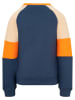 Trollkids Sweatshirt "Trollfjord" donkerblauw/oranje/beige