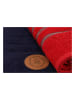 Colorful Cotton 2-delige set: handdoeken donkerblauw/rood