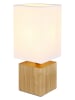 Globo lighting Tischleuchte "Valentino" in Hellbraun/ Creme - (H)30 x (T)12 cm