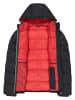 CMP Doorgestikte jas zwart/rood