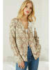 Milan Kiss Vest beige/lichtbruin/meerkleurig