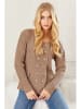 Milan Kiss Cardigan in Hellbraun
