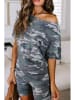 Milan Kiss 2tlg. Outfit in Oliv/ Bunt