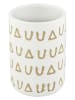 Wenko Tandenborstelbeker "Avila Creme" wit - (H)11 x Ø 7,5 cm