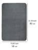 Wenko Badvorleger "Saravan" in Anthrazit - (L)80 x (B)50 cm