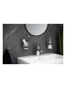 Wenko Tandenborstelbeker "Udine" zwart/wit - (B)6 x (H)9,5 x (D)11 cm