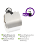 Wenko Roestvrijstalen toiletrolhouder - (B)14 x (H)13 x (D)7 cm
