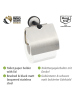 Wenko Roestvrijstalen toiletrolhouder - (B)14 x (H)13 x (D)7 cm