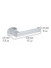 Wenko Toiletrolhouder "Maribor" zilverkleurig - (B)17 x (H)5 x (D)7,5 cm