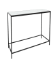 THE HOME DECO FACTORY Sidetable zwart - (B)100 x (H)87 x (D)32 cm