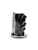 Brandt Messerblock in Schwarz - (B)17 x (H)23 cm