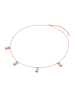 Glanzstücke München Rosévergold. Halskette mit Anhängern - (L)38