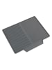 Wenko Abtropfmatte "Nelia Maxi" in Grau - (B)40 x (H)3 x (T)34 cm