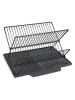 Wenko Abtropfgestell "Nelia" in Schwarz - (B)40 x (H)25 x (T)34 cm