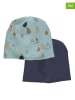 Fred´s World by GREEN COTTON 2-delige set: beanies blauw