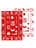 CXL by Christian Lacroix 2-delige set: theedoeken rood/wit