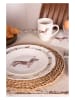 Clayre & Eef Dessertbord crème - Ø 20 cm