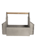Clayre & Eef Deko-Werkzeugkasten in Grau - (B)50 x (H)35 x (T)23 cm