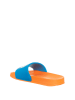 Benetton Pantoletten in Orange/ Blau