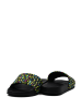 Benetton Pantoletten in Schwarz/ Bunt