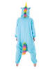 CHAKS Kombinezon kostiumowy "Unicorn" w kolorze błękitnym