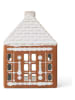 Kähler Świecznik "Gingerbread" w kolorze brązowym - 8,5 x 12 x 8,5 cm