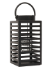 Ethnical Life Laterne ''Forest'' in Schwarz - (B)12 x (H)24,5 x (T)12 cm