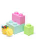 LEGO 4tlg. Set: Aufbewahrungsboxen "Brick" in Bunt