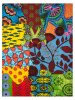 Trendy Kitchen by EXCÉLSA Ściereczka "Afrika" ze wzorem do naczyń - 70 x 50 cm