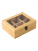 Chefware Theebox bamboe - (B)21 x (H)7,5 x (D)17 cm