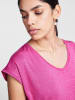 Pieces Koszulka "Billo" w kolorze różowym