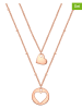 Eastside NY 2er-Set: Rosévergold. Halsketten mit Anhänger - (L)40 cm