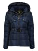 Geographical Norway Doorgestikte jas "Diamentera" donkerblauw