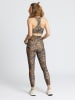 Rethinkit Trainingsleggings "Beth" in Hellbraun/ Beige