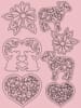 URSUS Bastelset "Shabby" in Rosa/ Beige