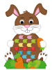 URSUS Flechtmotive-Bastelset "Ostern" in Bunt