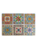 Villa d´Este 6er-Set: Tischsets "Costiera" in Bunt - (L)45 x (B)30 cm