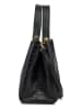 ORE10 Leder-Henkeltasche "Lusan" in Schwarz - (B)29 x (H)25 x (T)13 cm